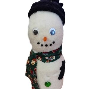 Festive Snowman Holiday Decor with Scarf